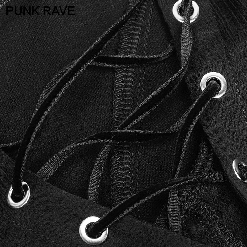 Женское платье в стиле Панк RAVE Dark модное без бретелек с бандажным рукавом и