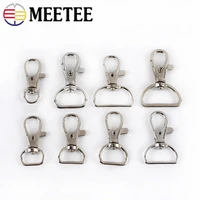 meetee 2050pcs metal bags buckles 8151925mm swivel trigger lobster clasps clip snap hook buttons for handbag accessories