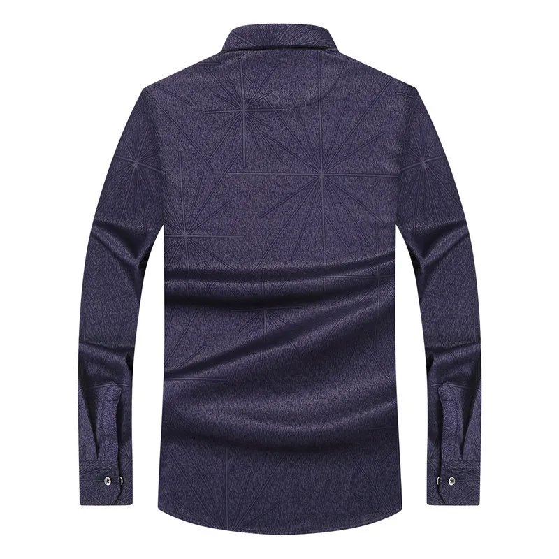 Рубашка мужская классическая с длинным рукавом саржевая деловая отложным