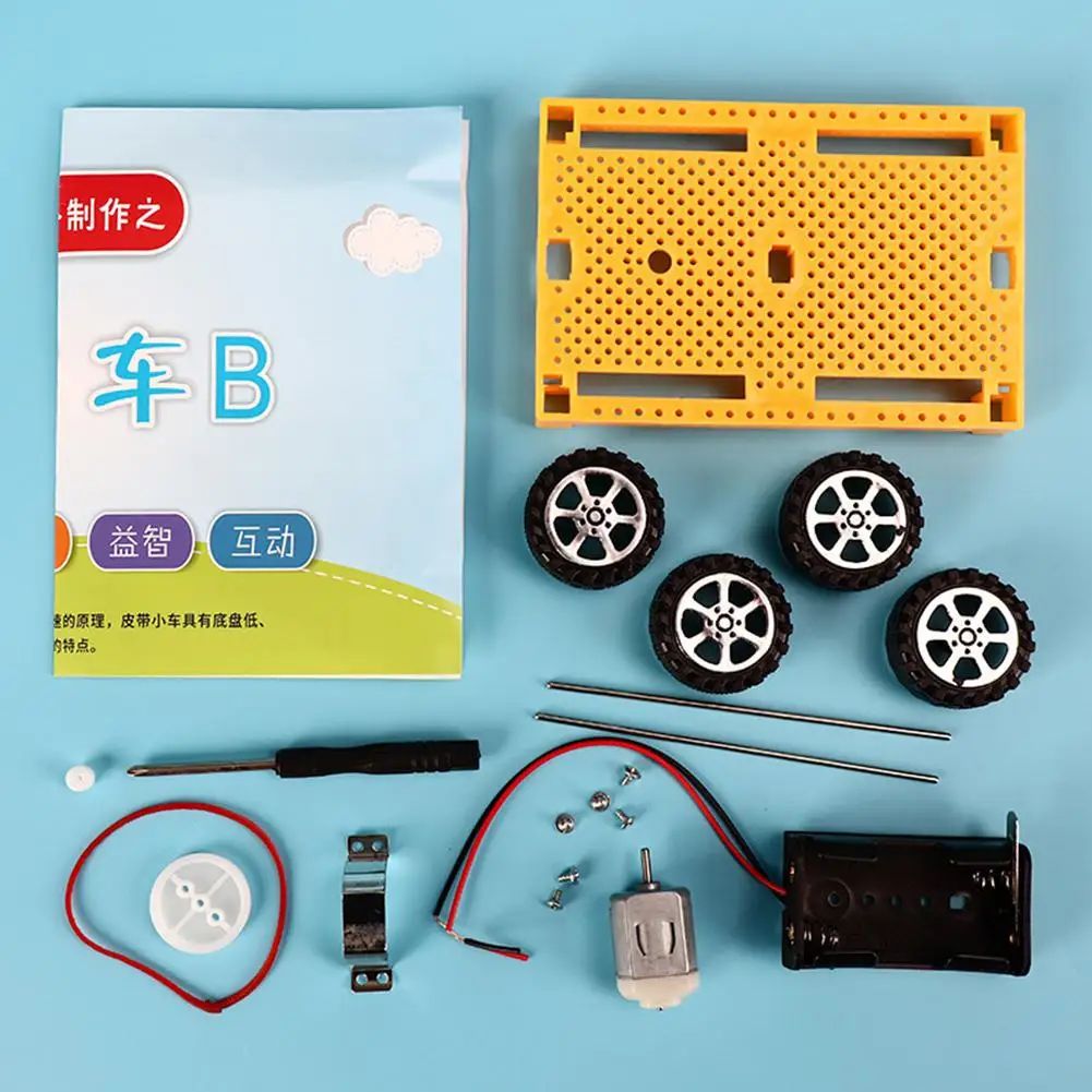 Обучающие и обучающие игрушки батарея мощность автомобиля сборка модель набор