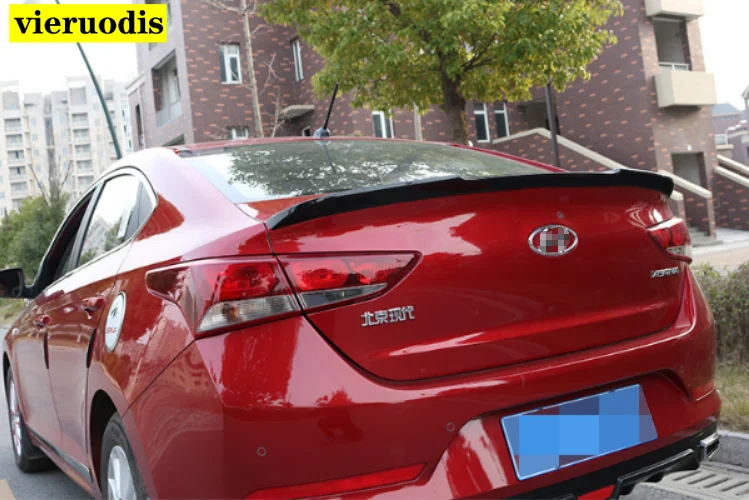For Hyundai Verna Spoiler 2017 ABS Material Car Rear Wing Primer Color | Автомобили и мотоциклы