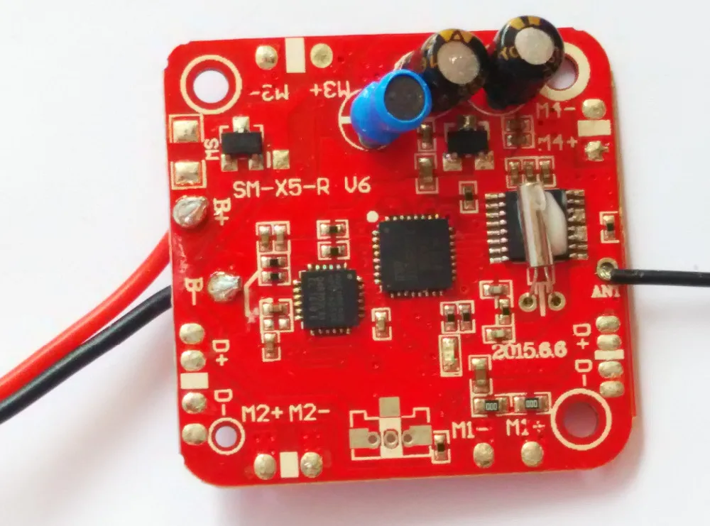 Флуоресцентная печатная плата флуоресцентная X5C 4CH RC Quad Drone X5 PCB приемная