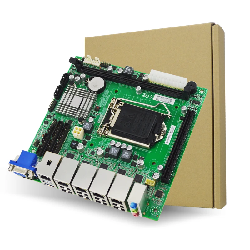EITX-7560-01 Промышленная материнская плата ddr3 H81 Intel 4-го поколения LGA1150 5 * LAN 2 USB3.0 8 USB2.0