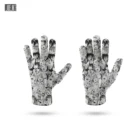 Новые трикотажные перчатки с аниме мультяшным рисунком для мужчин и женщин, высококачественные Смешные варежки для планшетов, теплые лыжные садовые рабочие перчатки