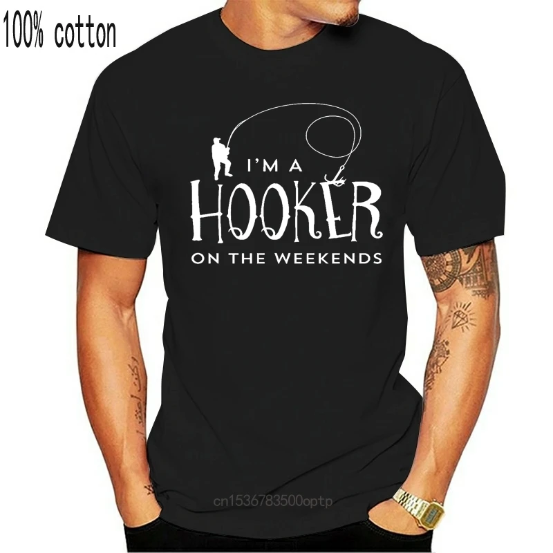 

New AW Fashions Hooker on The Weekend - Funny Fishinger Premium Men's T-Shirt T Shirt Men Funny Tee Shirts Short Sleeve Top Tee