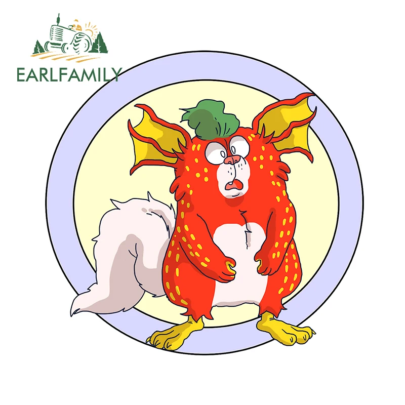 

EARLFAMILY 13cm x 12.4cm for Fake Neopets Windshield Car Sticker Occlusion Scratch Waterproof Decal Graffiti Laptop Decoration