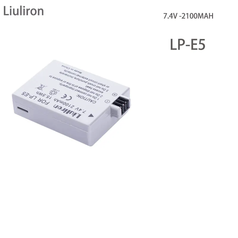 4 шт. LPE5 LP E5 Батарея + TYPE C двойной Зарядное устройство для объектива Цифрового