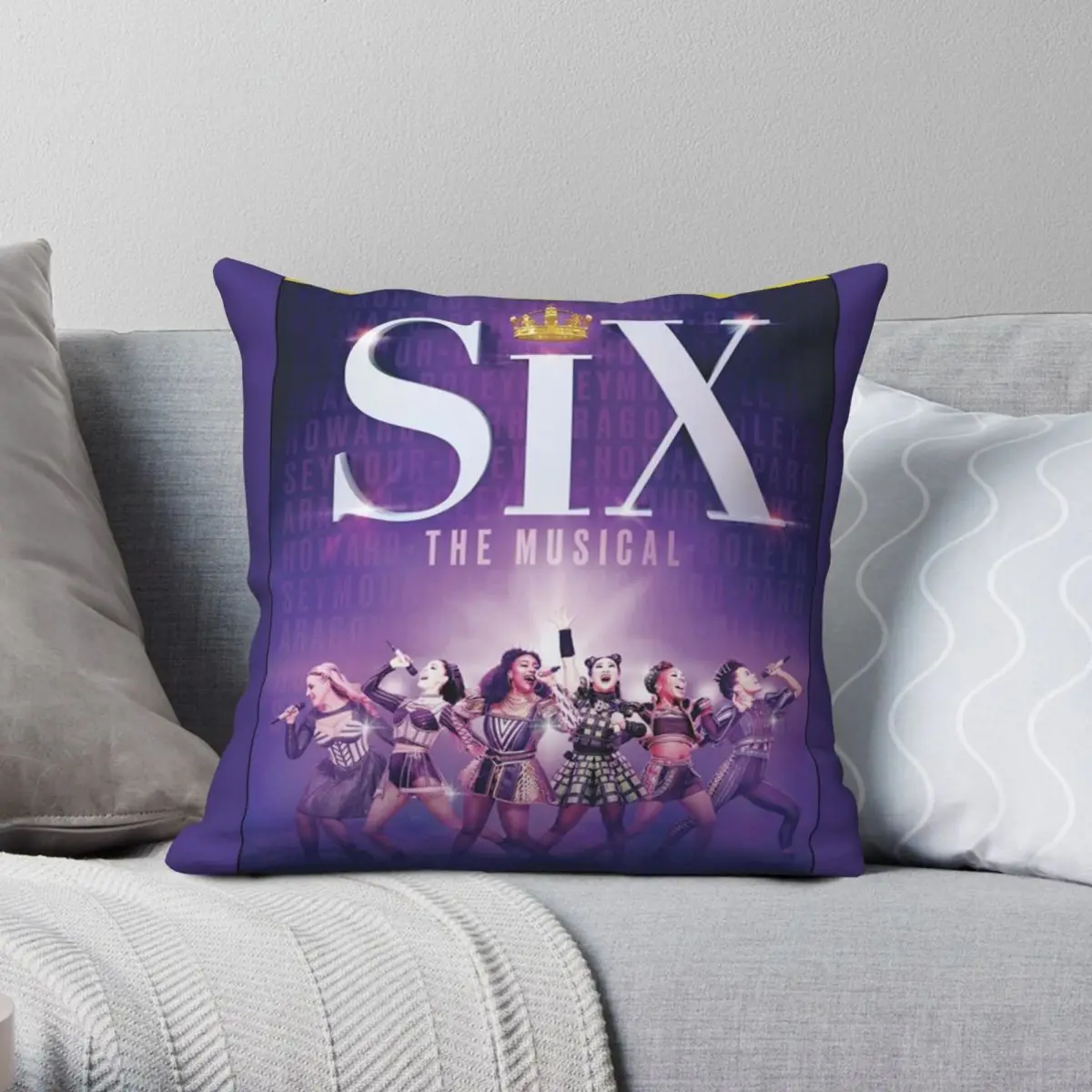 

Чехол на квадратную подушку из полиэстера и льна