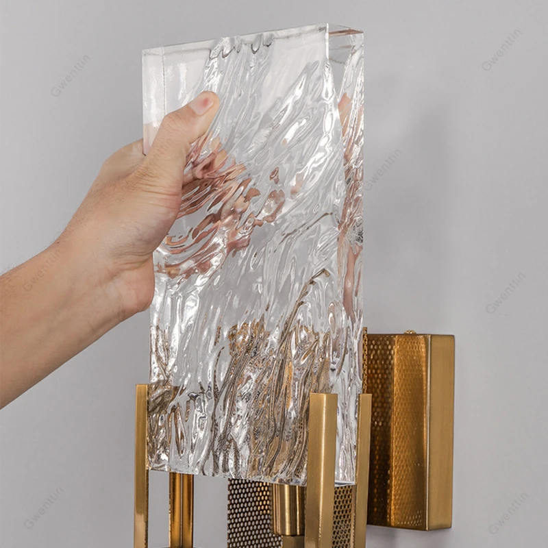 Роскошное прозрачное Кристальное настенное освещение Современные светодиоды