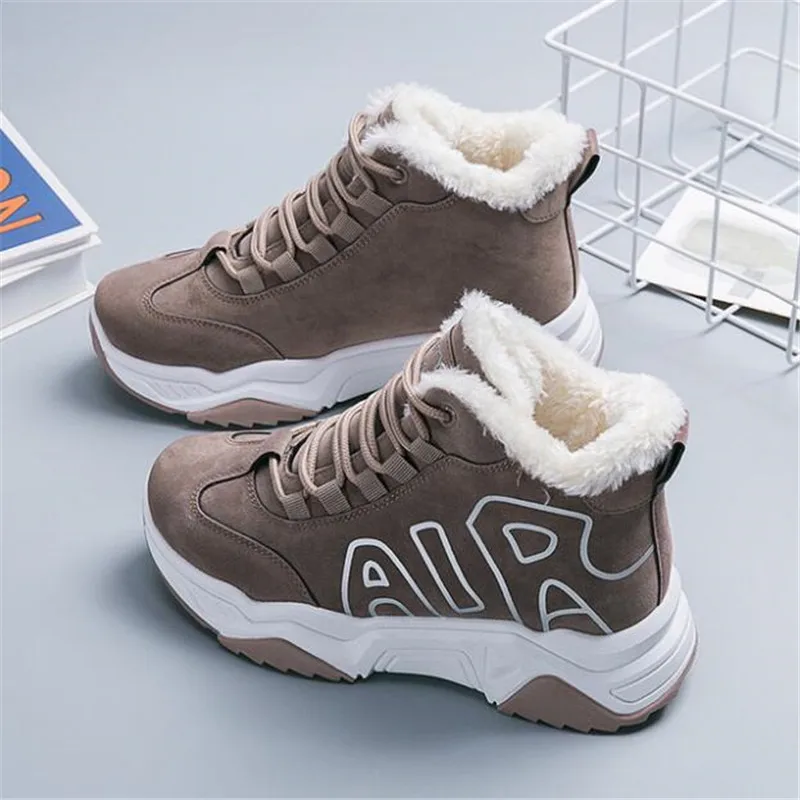 Модные женские ботинки Новые зимние Женские хлопковые Удобные теплые Обувь из