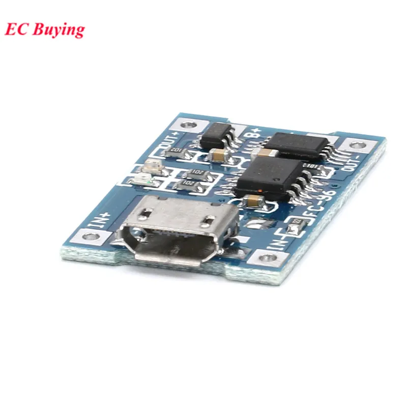 Micro USB 5V 1A 18650 TP4056 модуль зарядного устройства литиевой батареи зарядная плата с