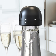 Tapón de champán con bloqueo de sellador de burbujas prosecco cava y vino espumoso...