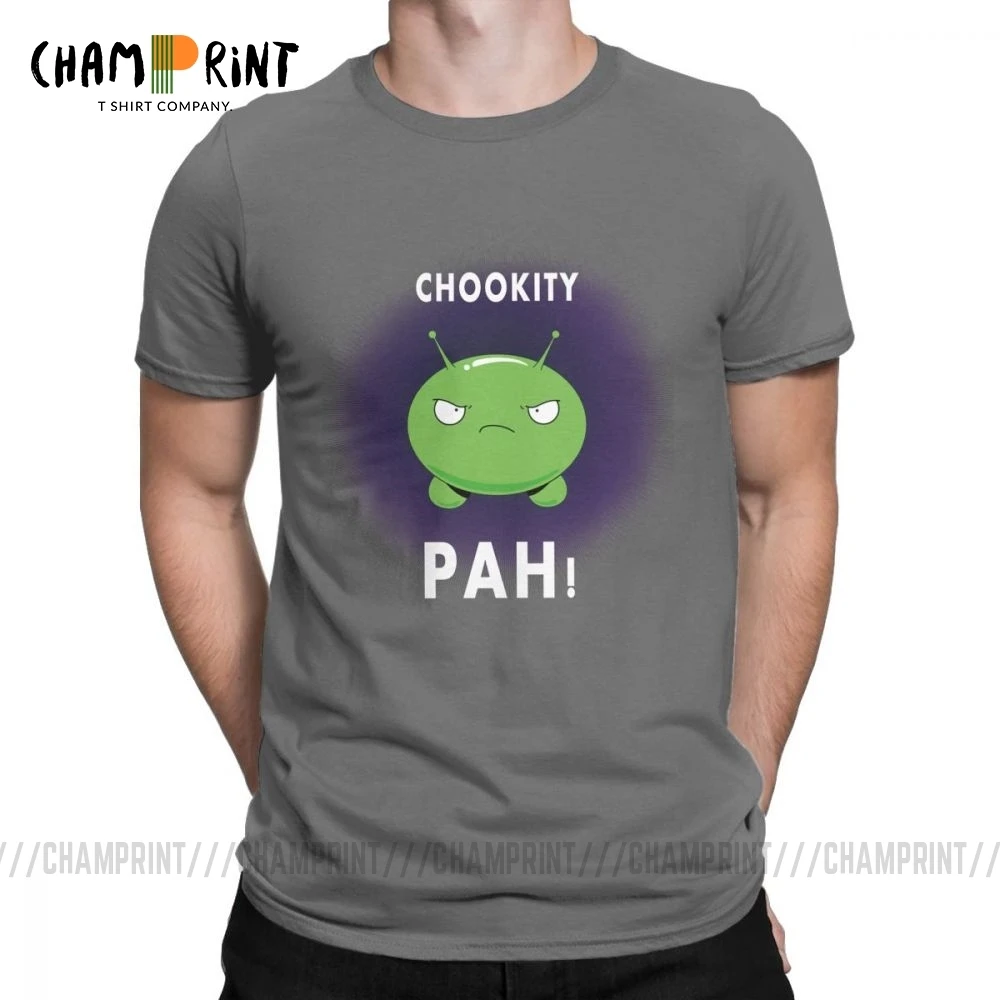 Mooncake Chookity Pah футболки мужские Final Space с коротким рукавом винтажные круглым вырезом