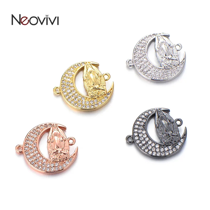 Подвески Neovivi счастливая луна Дева Мария для изготовления ювелирных изделий