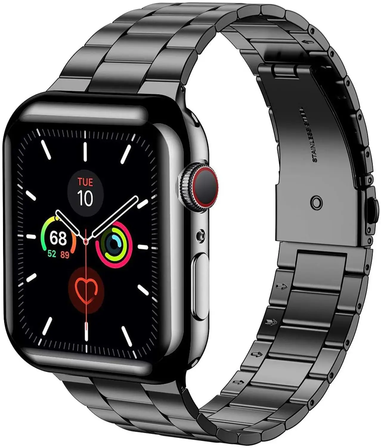 Чехол + ремешок для Apple Watch 5 3 band 44 мм 40 42 мм/38 металлический браслет из нержавеющей