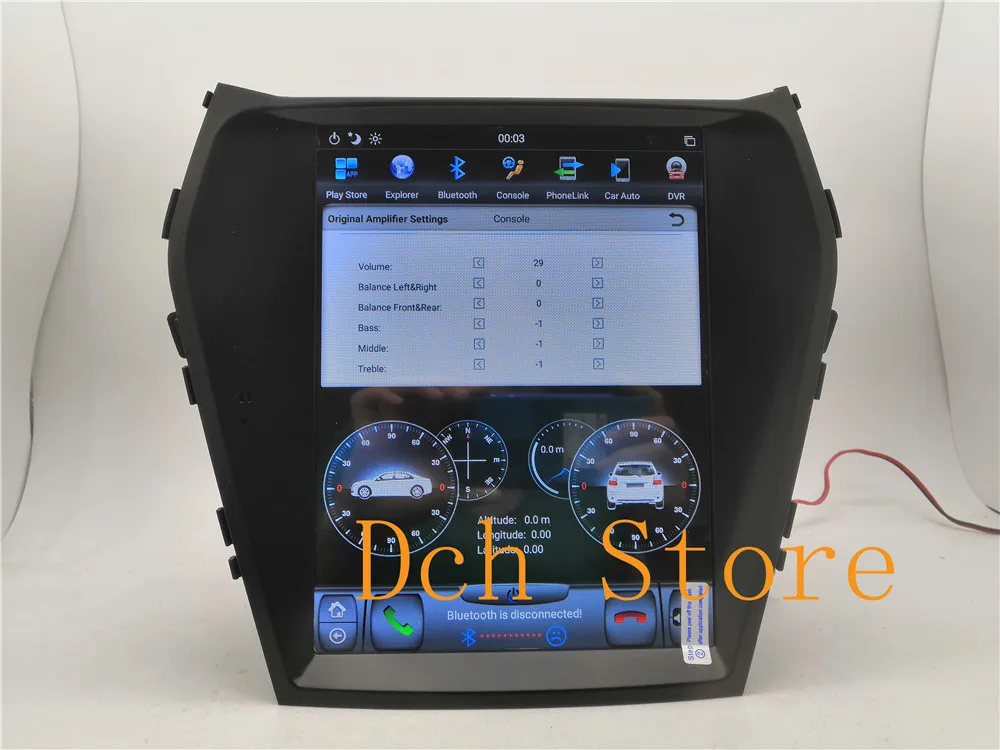 10,4 дюймов вертикальный экран Tesla стиль Android 8,1 автомобильный DVD gps плеер для hyundai santa Fe Ix45 2013- навигация PX6 CARPLAY