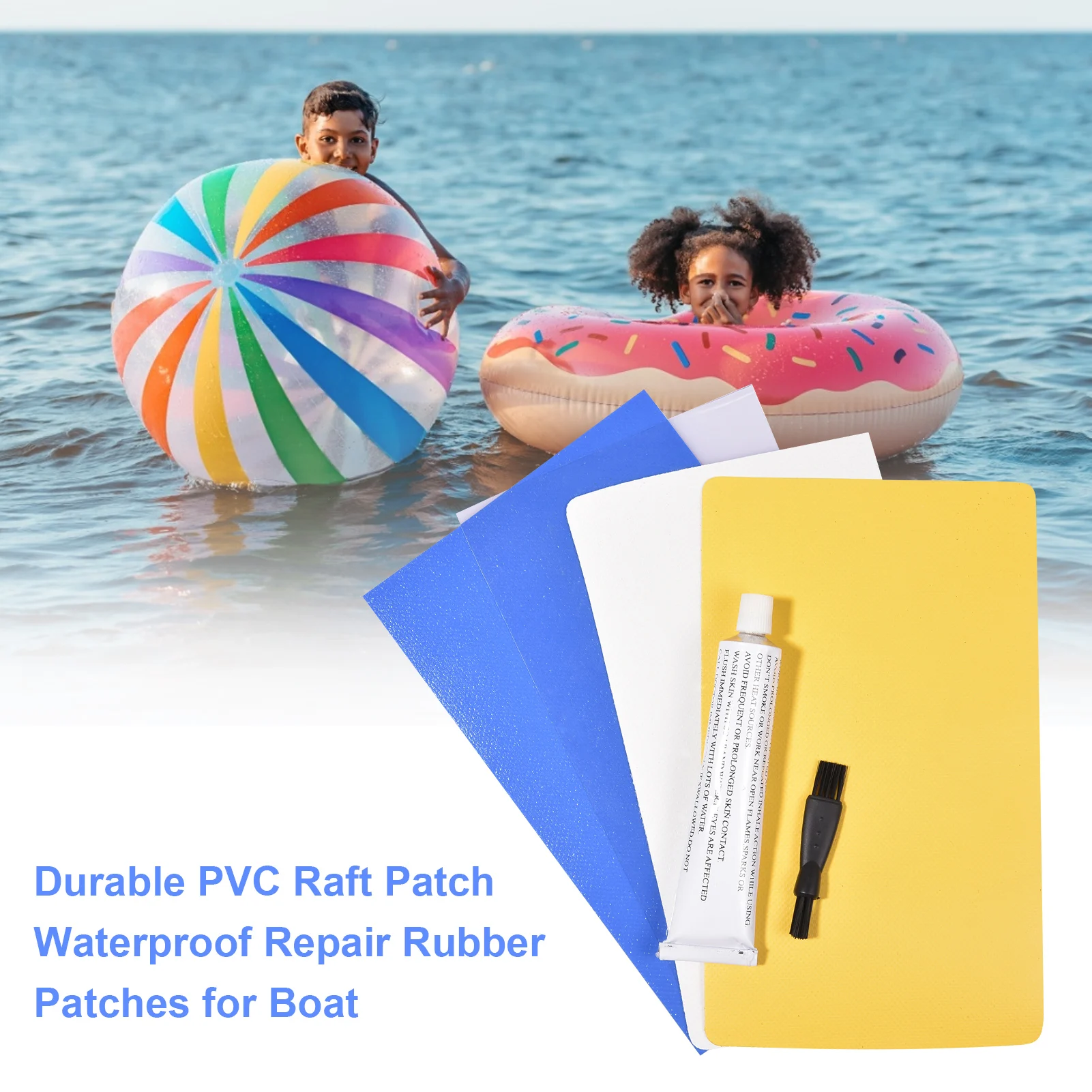 

Vinyl Repair Patch Waterproof Round Self-Adhesive PVC Repair Patches Vinyl Pool Liner Patch For Inflatable Products Boat Raft