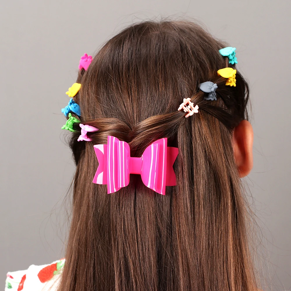 Cheer Bows 3&quot Chunky Jelly Waterproof Hair Clip for Girl Summer Hairpin Candy Color Hairgrip Baby Kids Accessories |
