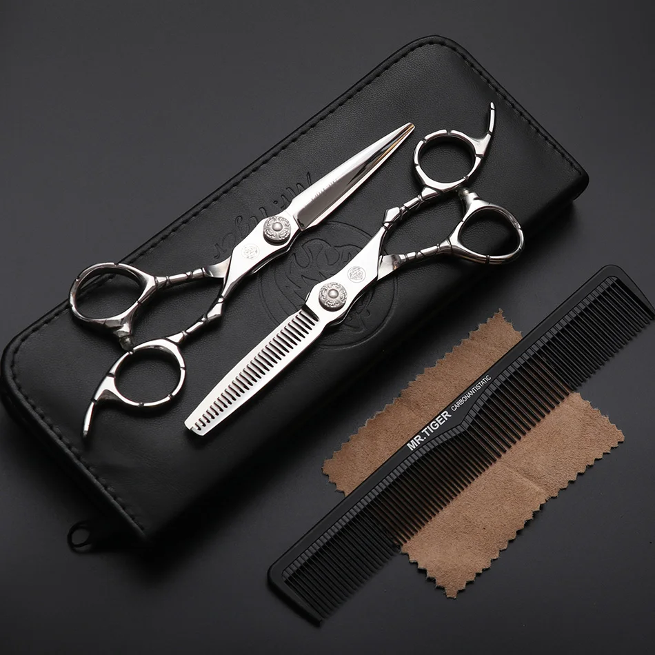 

6.0 Inch Japan Scissors Hair Professional Hair Cutting Scissors Hairdresser Salon Barber Shears Haircut Hairdressing Tools Set