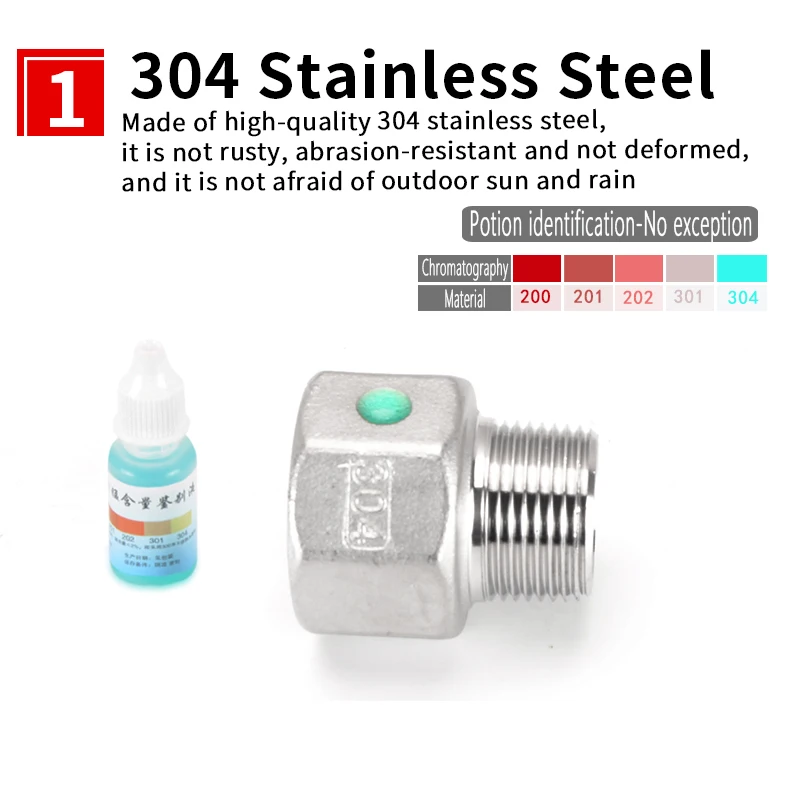 Трубопроводная арматура 304 Нержавеющая сталь уменьшить мужского и женского пола