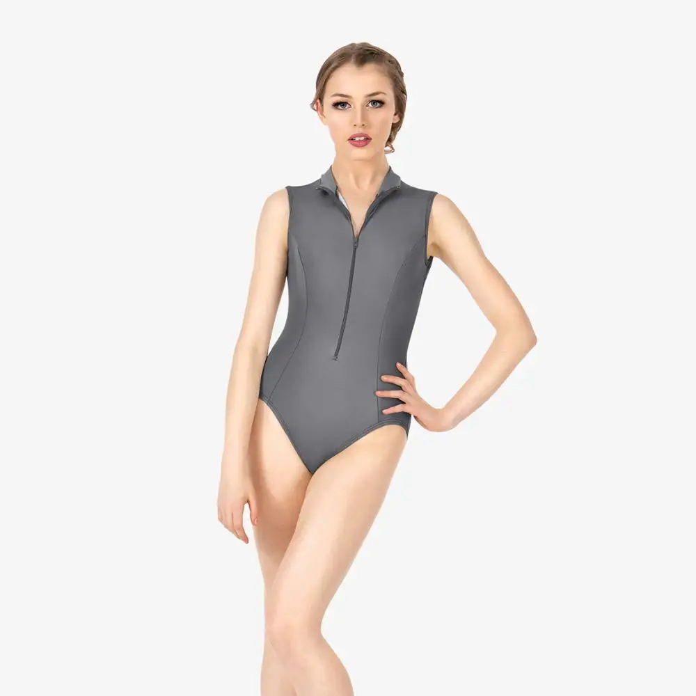 Балетное трико на молнии спереди танцевальный гимнастическое балетное для