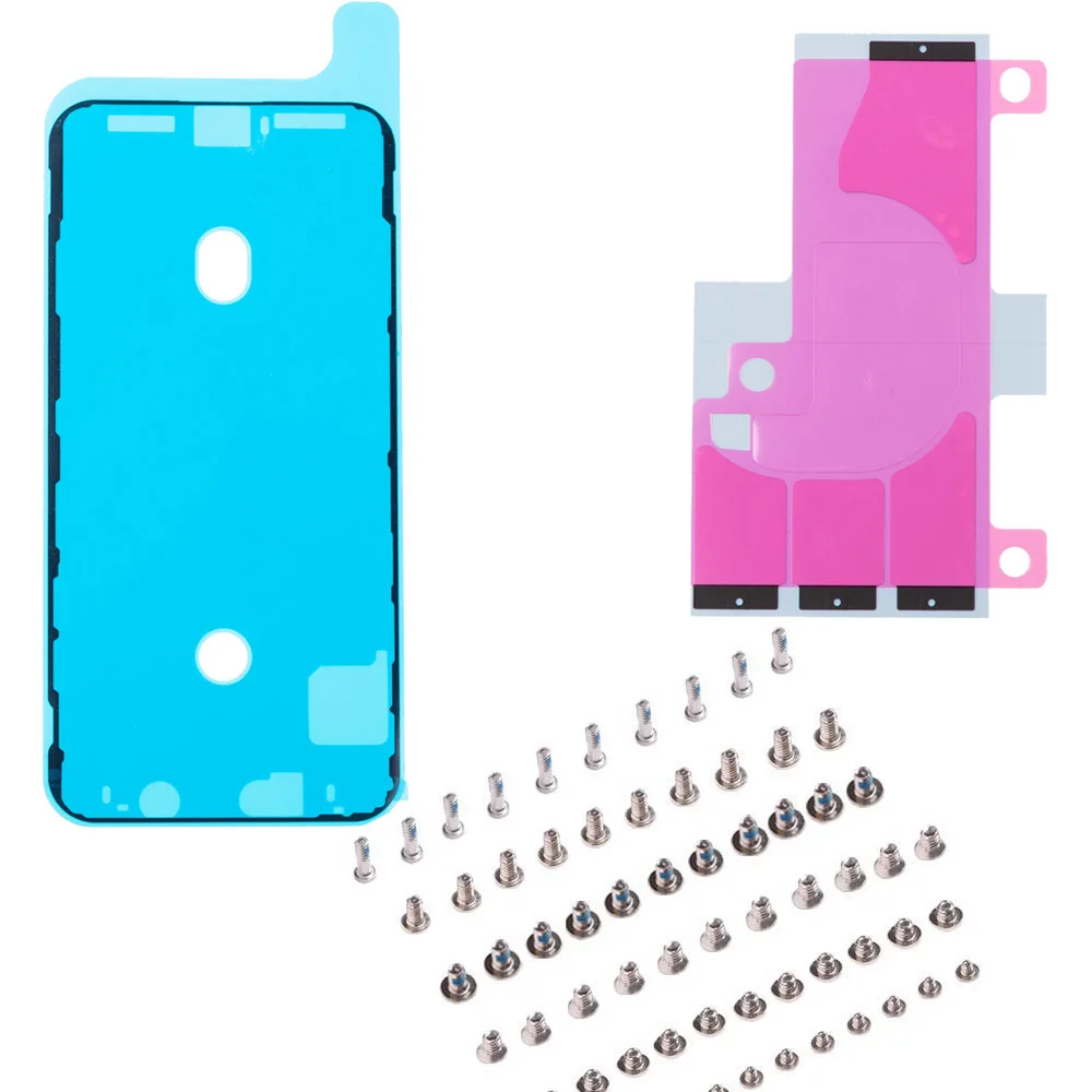 Полный Винт для iPhone X XR XS 11 Pro MAX клейкие ленты аккумулятора + ЖК дисплей