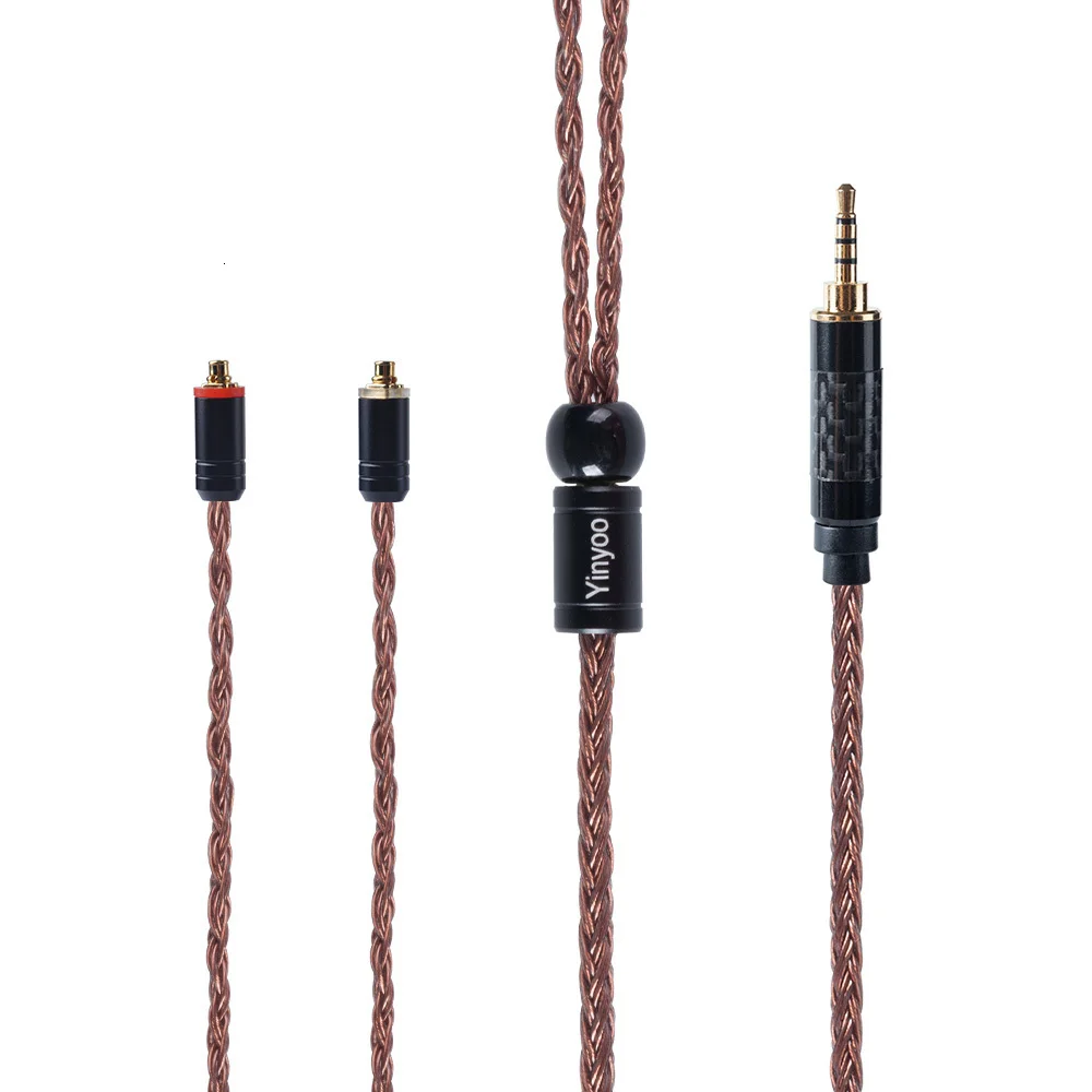 HiFiHear 16 Core коричневый позолоченный Модернизированный кабель 2,5/3,5/4,4 мм балансный кабель с MMCX/2pin разъем для KZ AS10 ZS10 ZST CCA C10