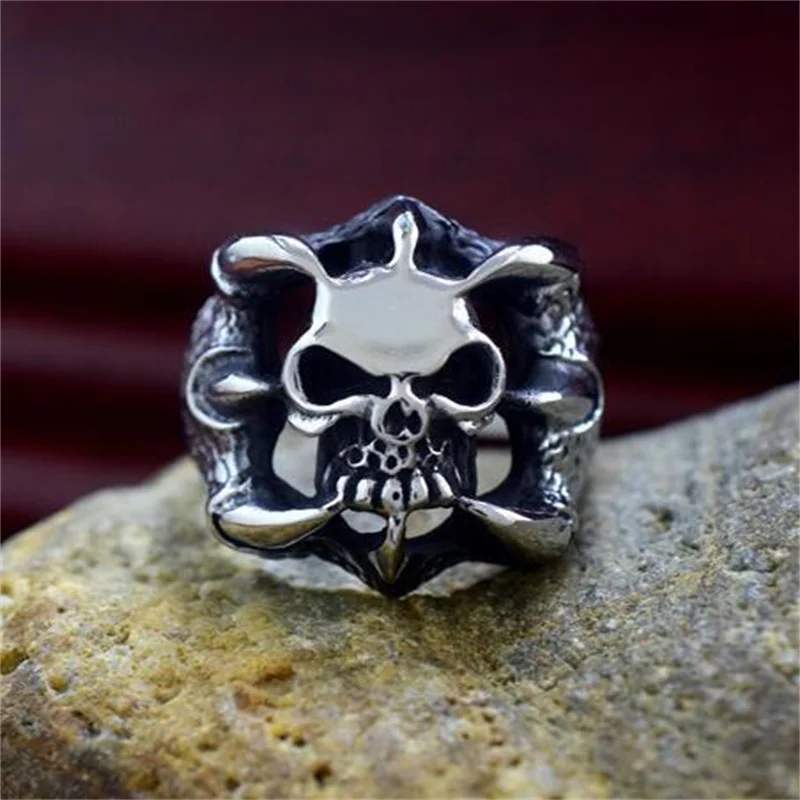 Массивное мужское кольцо-скелет в стиле хип-хоп для танцев | Украшения и