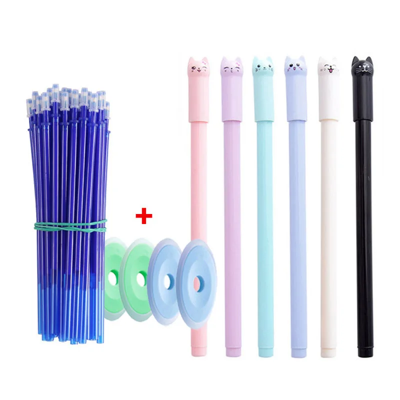 

Набор гелевых ручек со стираемыми чернилами, синие, черные, красные, стержень со стираемыми чернилами, 60 шт./лот