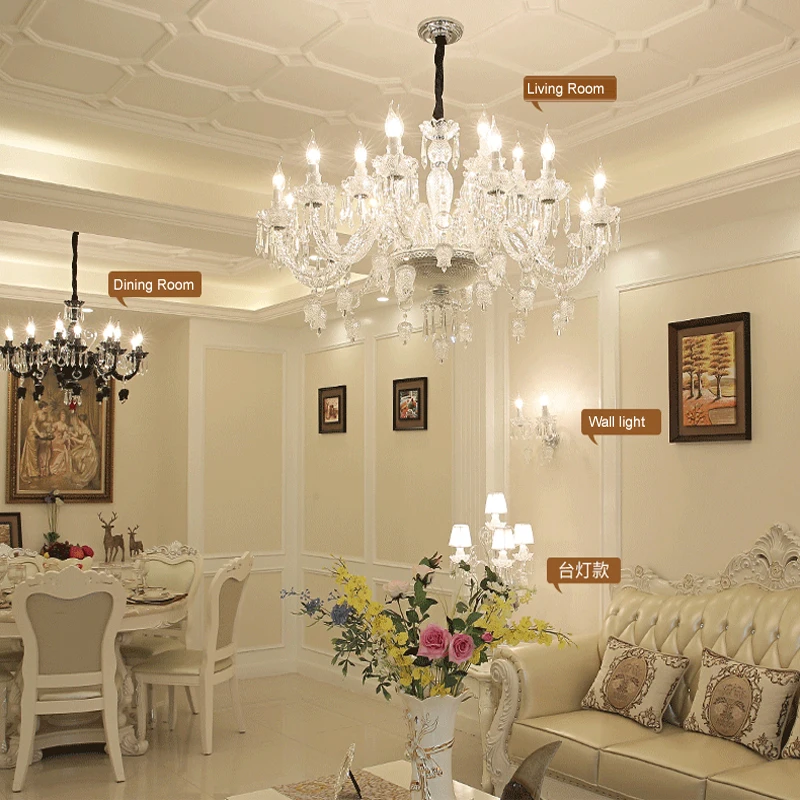 Современная Потолочная люстра для зала спальни светильники подвесные черная