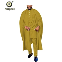 2019 african men traditional clothing 3 piece set dashiki shirtankara pantsagbada robe heritage outfits afripride s1916031
