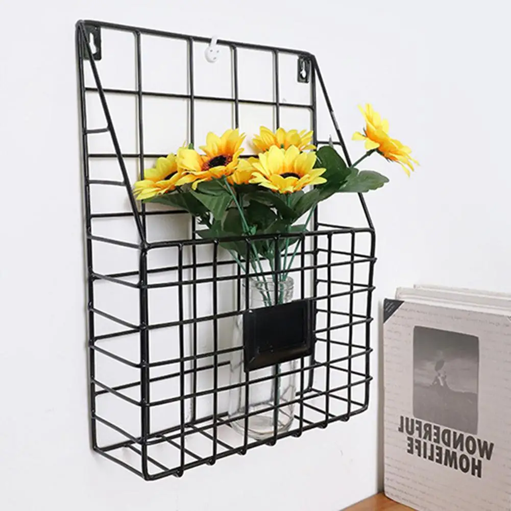 Кованая железная стойка для журналов инновационная простая настенная