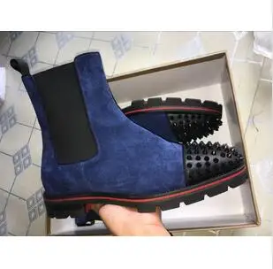 Модные элегантные деловые Дизайнерские мужские черные кожаные рыцарские сапоги