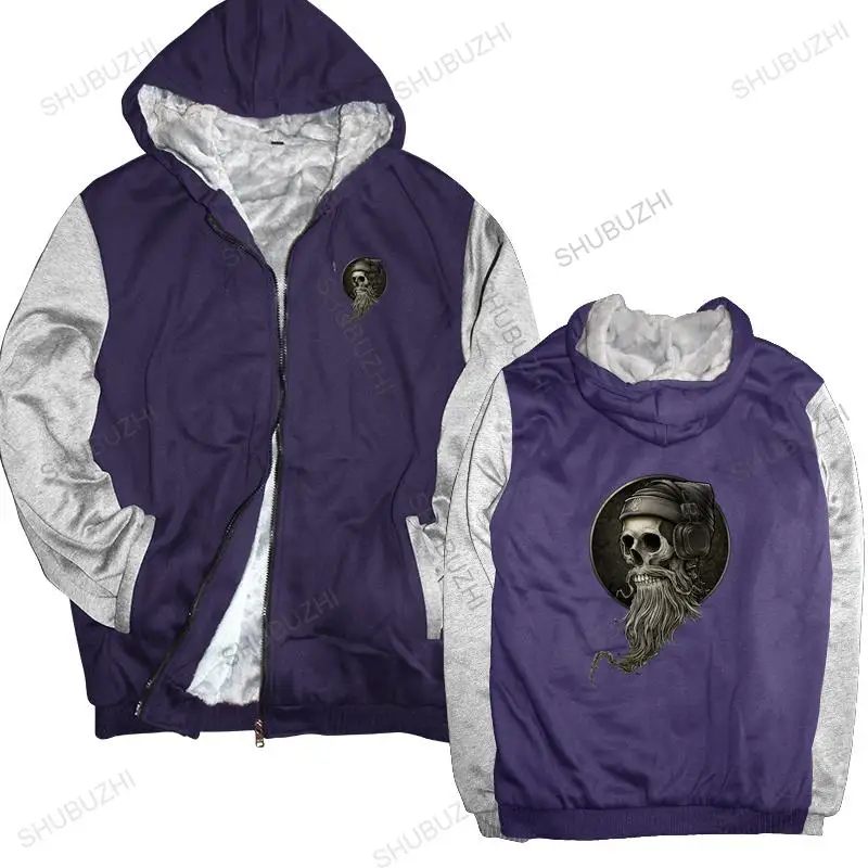 

Men hooded zipper Winya No. 99 Skull Beard warm coat Men Pure Cotton Viking Berserker Horror Gothic Homme mens shubuzhi hoodies