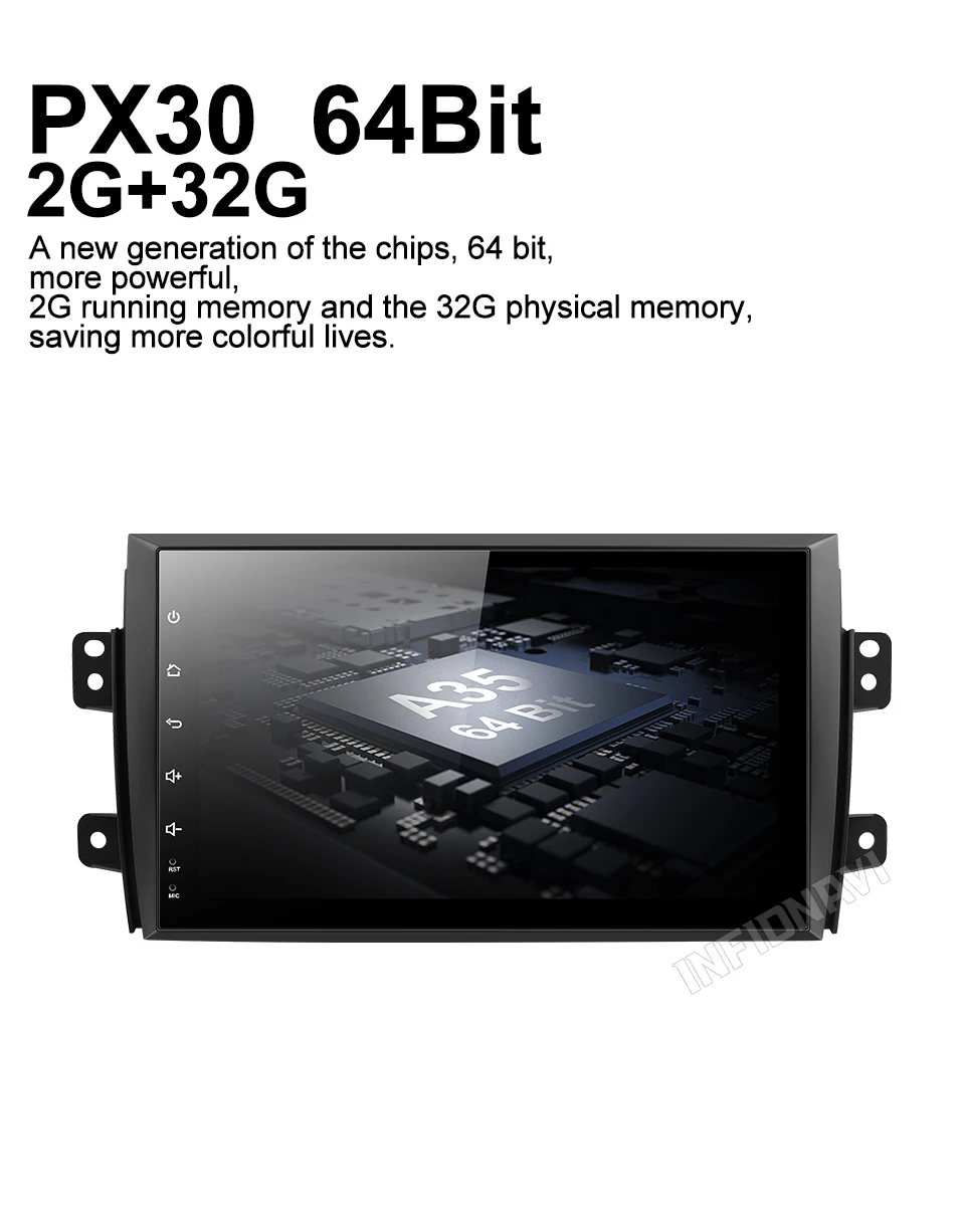 Android 9,0 автомобильный dvd для Suzuki SX4 2007-2013 gps навигация автомобиля Радио Видео Стерео Мультимедиа Плеер ips экран