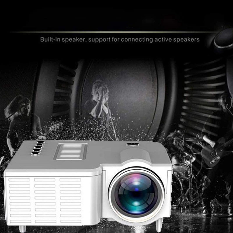 Mini Projector,1080P Movie Projector for Home Theater Outdoor HDMI Projector with Max 200 Inch TV Projector(US Plug)