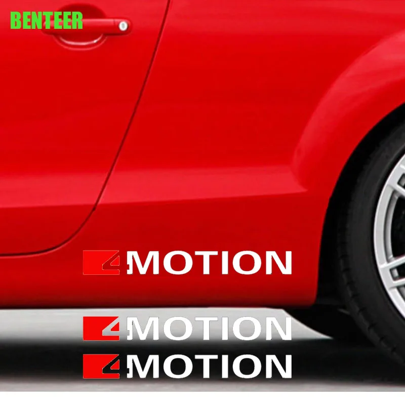 

2pcs 4MOTION Car Body Sticker For Volkswagen T-ROC TAYRON Teramont GOLFR Touran PASSAT Toureg PHIDEON Multivan Carave