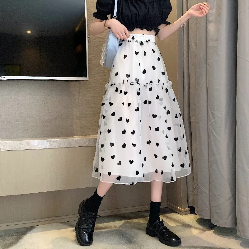 Женская длинная юбка средней длины весна-лето-осень 2021 г. | одежда