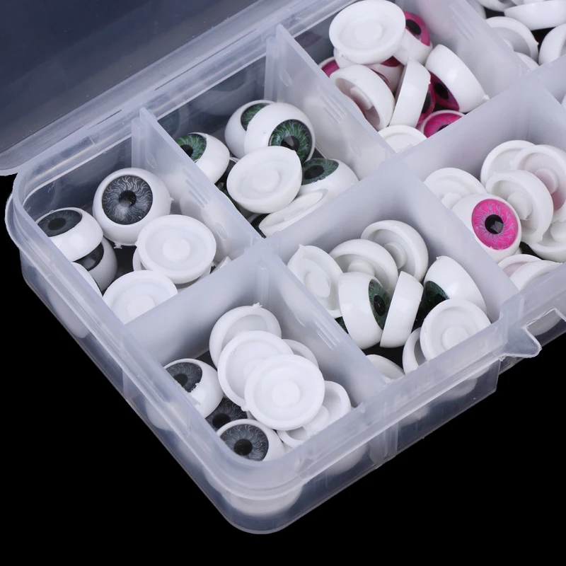 

100Pcs Plastic Safety Doll Eyes For Animal Toy Puppet Making DIY Craft Accessories