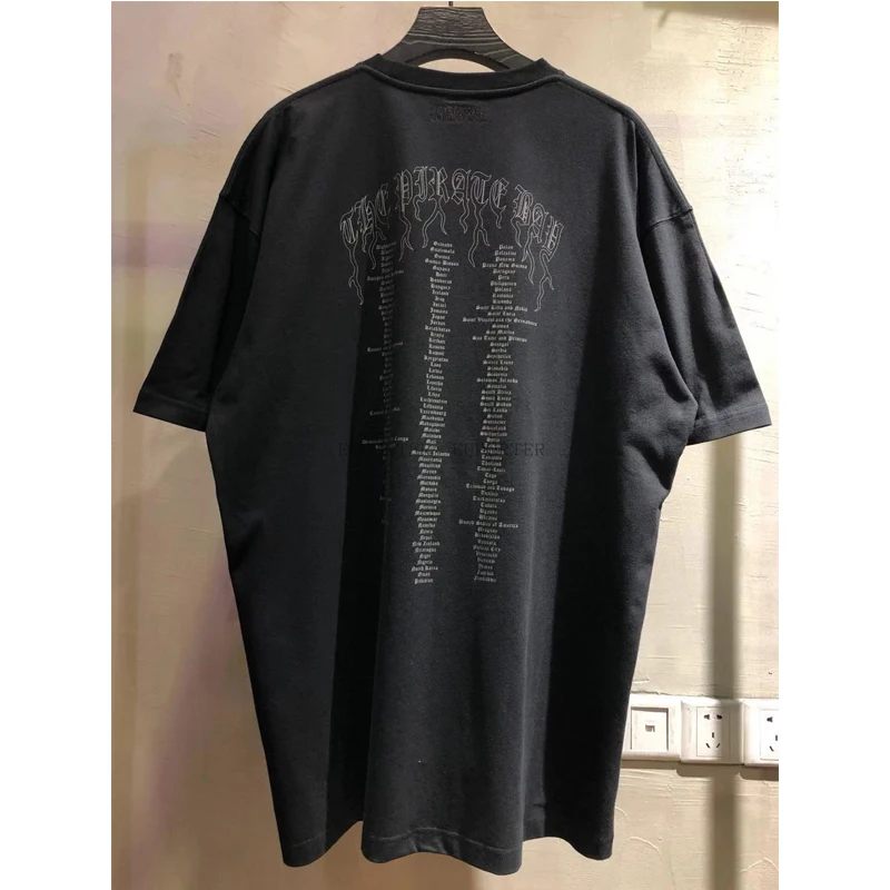 VETEMENTS футболка для мужчин и женщин повседневные футболки с логотипом города топы