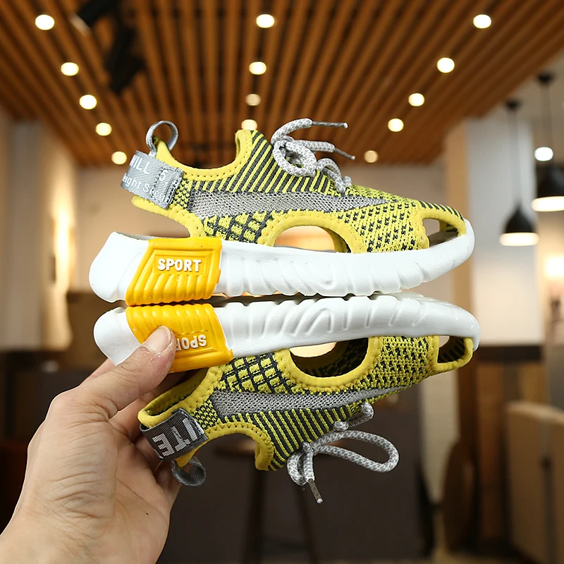 Спортивные сандалии для девочек новинка 2020 Корейская весенне-летняя детская