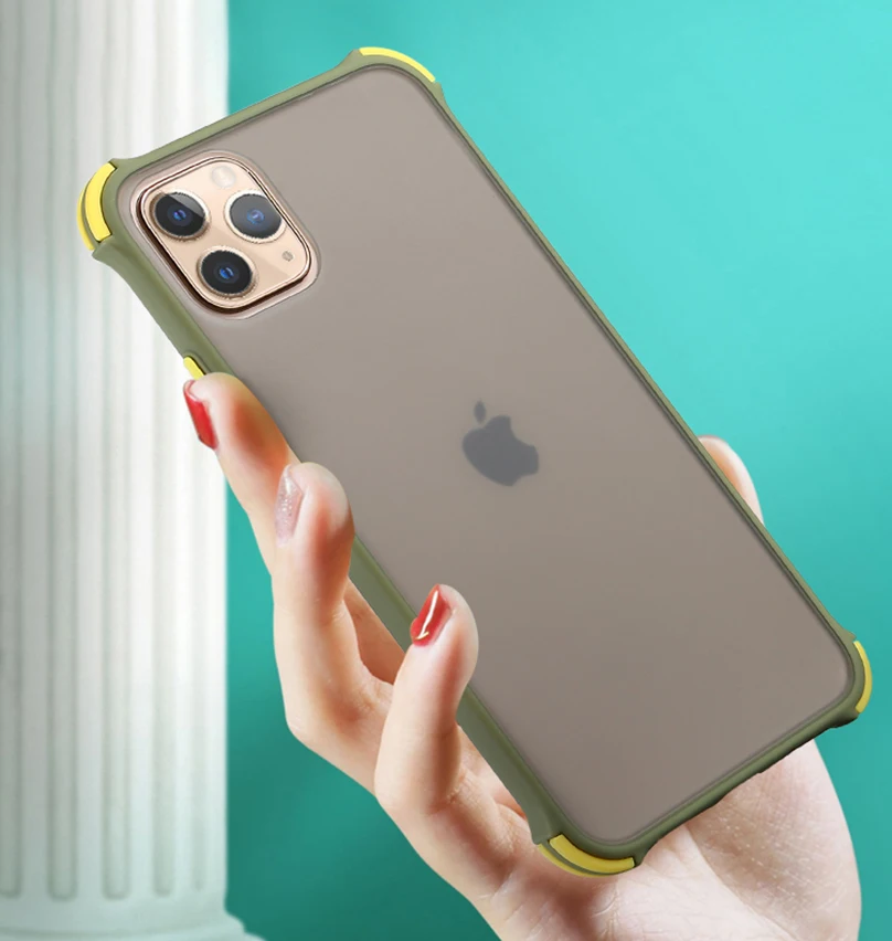 Матовый противоударный чехол для Iphone 11 Pro Xs Max X Xr, Жесткий ПК, прозрачный чехол на заднюю панель для Iphone 7, 8, 6s, 6 Plus, противоударный чехол