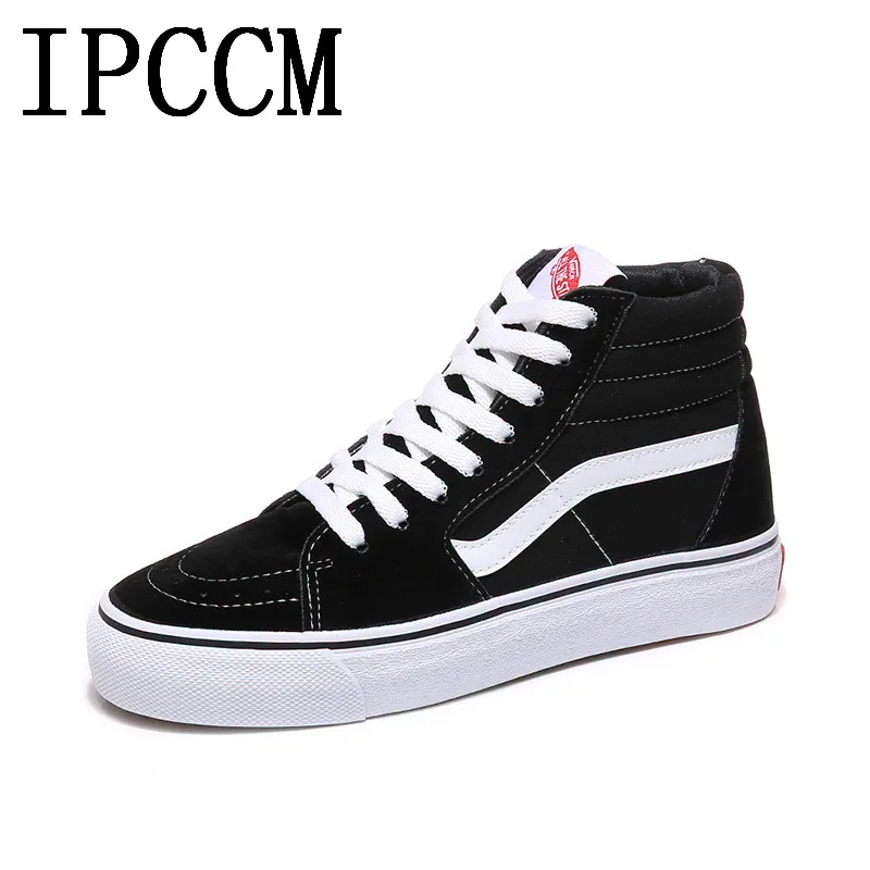 South Korean ins super hot skateboard shoes students versatile couple high top canvas winter street casual |