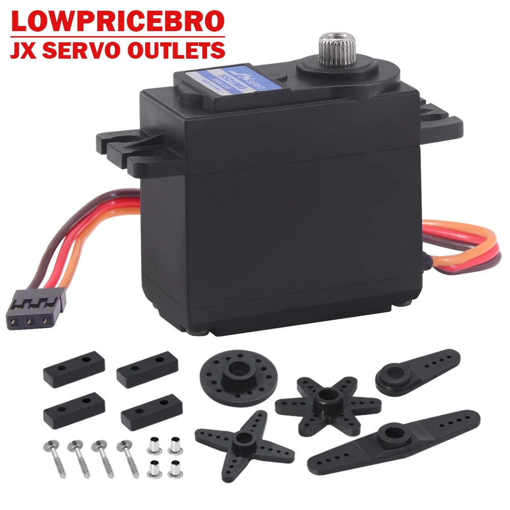 

JX PS-5521MG 20KG Large Torque Metal Gear Standrd Analog Servo for RC Car Robot Plane