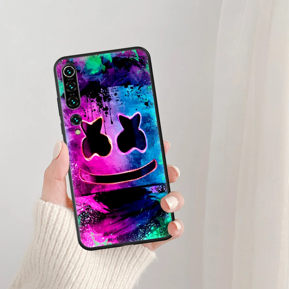 

DJ Doctom Marshmello Phone Case For Xiaomi Mi Note 10 A3 9 MAX 3 A2 8 9 Lite Pro Ultra black Etui Soft Funda Trend Hoesjes