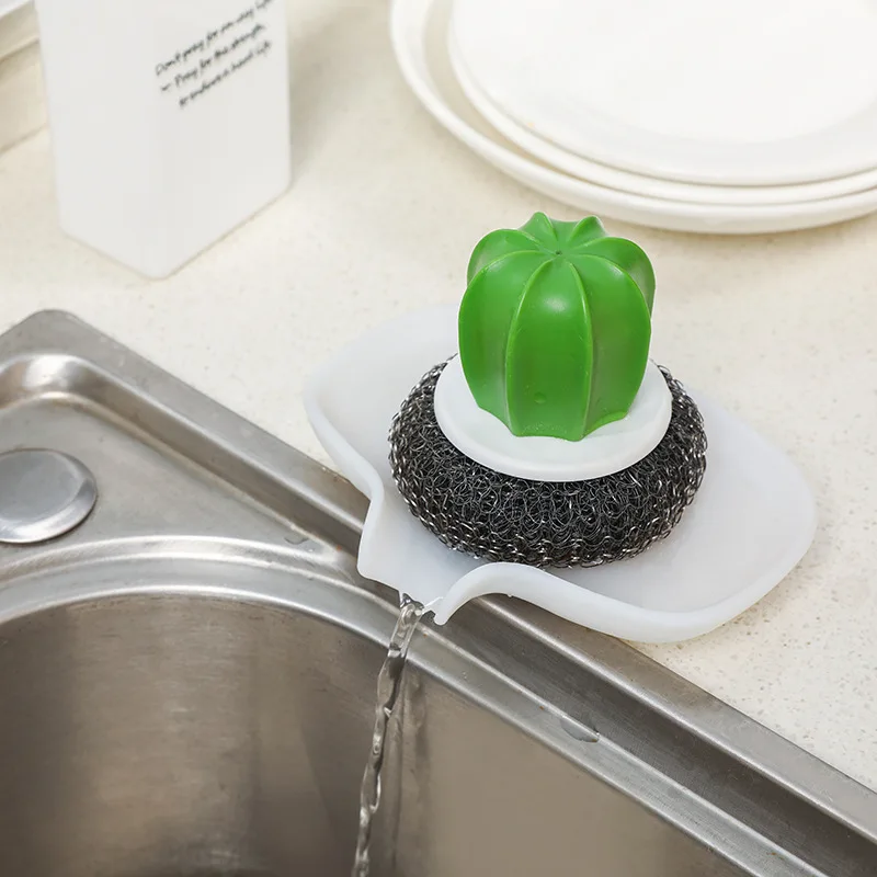 

Deflector Type Silica Gel Soap Box Plastic Household Toilet Bathroom Supplies Washbasin Anti-slip Water Draining Soap Dish