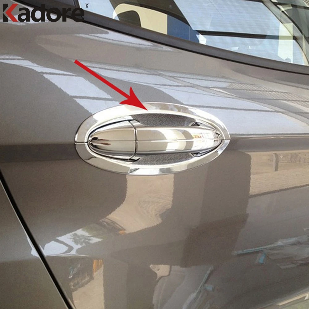 Для Ford EcoSport 2013 2014 2015 2016 ABS Хромированная боковая дверная ручка Чаша Крышка отделка