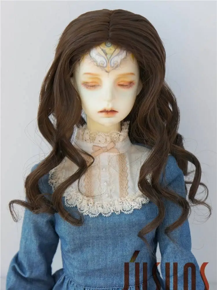 Парики для кукол JD233 1/6 1/4 1/3 BJD термостойкие теплые длинные курчавые парики