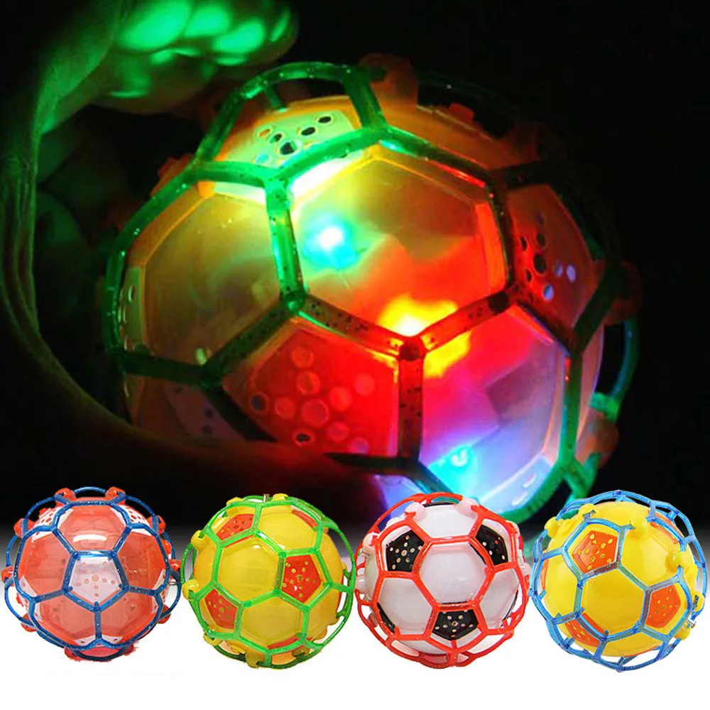 

Flashing Light UNBreak Football Ball Kid TPR Flashing High Bouncing Balls