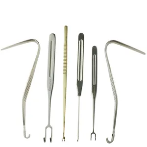 Лучшая двойная головка золотая ручка Носовая кость костяная тяга крюк зубило лицо пластической хирургии